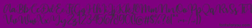 Beyonce demo Font – Black Fonts on Purple Background