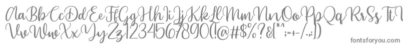 Шрифт Beyonce demo – серые шрифты на белом фоне