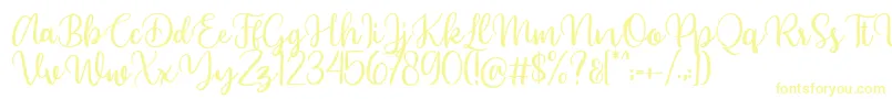 Beyonce demo-Schriftart – Gelbe Schriften