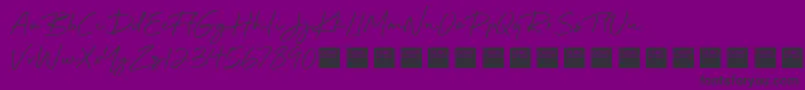 Beyond Infinity   Demo Font – Black Fonts on Purple Background