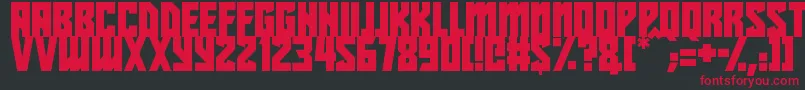 Beyond The Stars Font – Red Fonts on Black Background