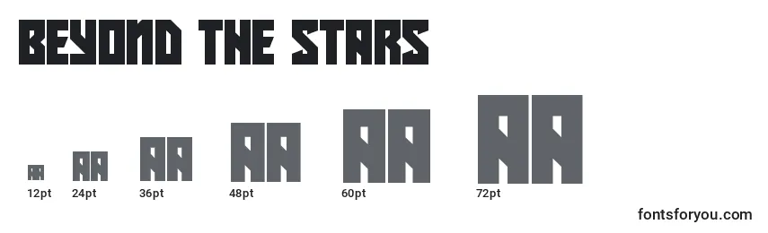 Размеры шрифта Beyond The Stars