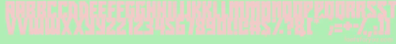 Beyond The Stars Font – Pink Fonts on Green Background