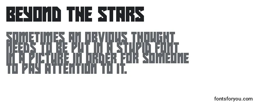 Schriftart Beyond The Stars (121209)
