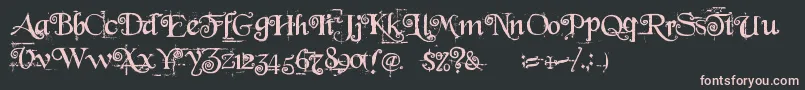 Beyond Wonderland Font – Pink Fonts on Black Background