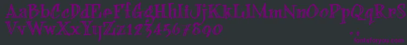 BFONDTRIAL Font – Purple Fonts on Black Background