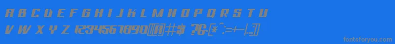 Police Bhejeuct Gash Typeface – polices grises sur fond bleu