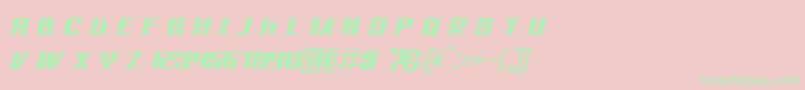 Police Bhejeuct Gash Typeface – polices vertes sur fond rose