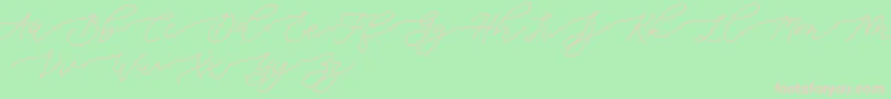 Bianca Font – Pink Fonts on Green Background