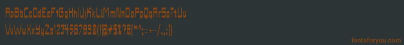 Biasachxua Font – Brown Fonts on Black Background