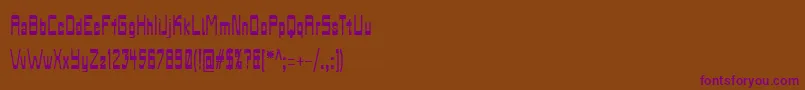 Biasachxua Font – Purple Fonts on Brown Background