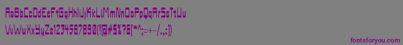 Biasachxua Font – Purple Fonts on Gray Background