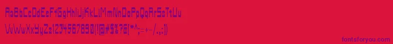 Biasachxua Font – Purple Fonts on Red Background