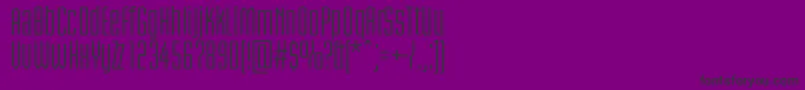 BriemakademistdCond Font – Black Fonts on Purple Background