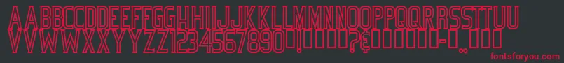 Bicycle Font – Red Fonts on Black Background