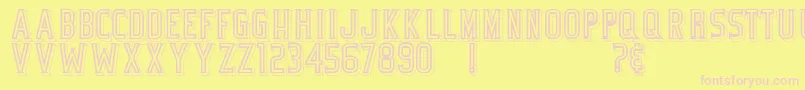 Подробнее о шрифте BicycleFancy Шрифт BicycleFancy – розовые шрифты на жёлтом фоне