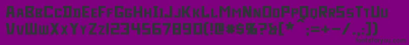 Bidan Font – Black Fonts on Purple Background