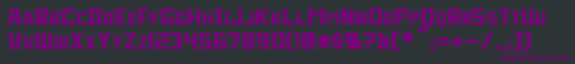 Bidan Font – Purple Fonts on Black Background