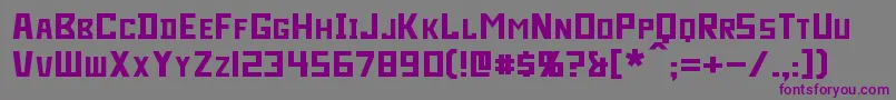 Bidan Font – Purple Fonts on Gray Background