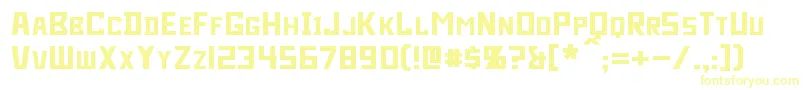 Bidan Font – Yellow Fonts on White Background
