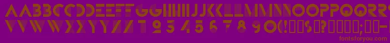 BIFUR    Font – Brown Fonts on Purple Background