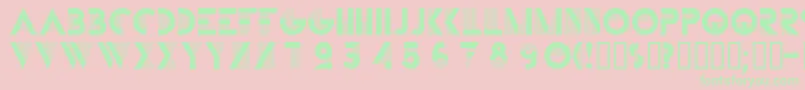 BIFUR    Font – Green Fonts on Pink Background