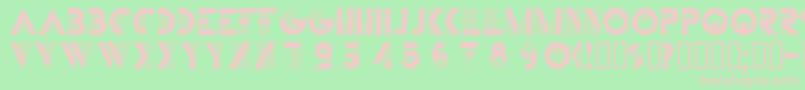 BIFUR    Font – Pink Fonts on Green Background