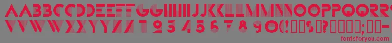 BIFUR    Font – Red Fonts on Gray Background