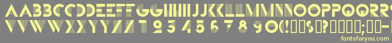 BIFUR    Font – Yellow Fonts on Gray Background