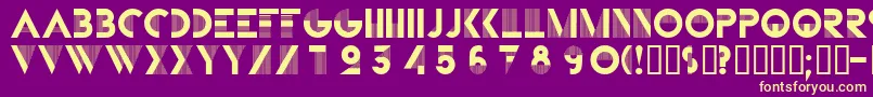 BIFUR    Font – Yellow Fonts on Purple Background