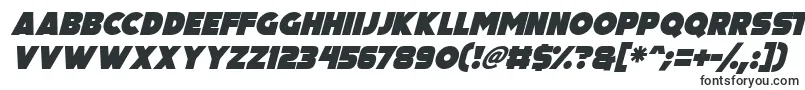 Big Black Bear Italic-fontti – Kaupalliset fontit