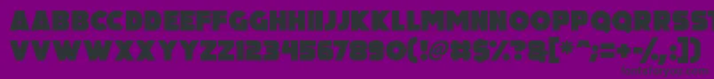 Big Black Bear Font – Black Fonts on Purple Background