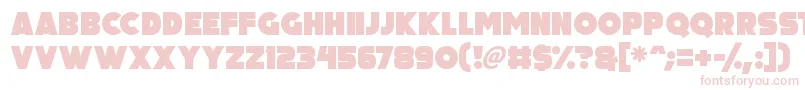 Big Black Bear Font – Pink Fonts on White Background