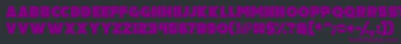 Big Black Bear Font – Purple Fonts on Black Background