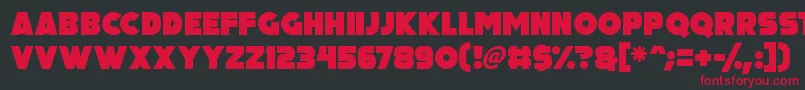 Big Black Bear Font – Red Fonts on Black Background