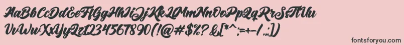 Big Blue Bold Font – Black Fonts on Pink Background