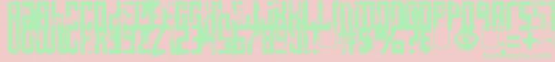 Big Bro s Watch Font – Green Fonts on Pink Background