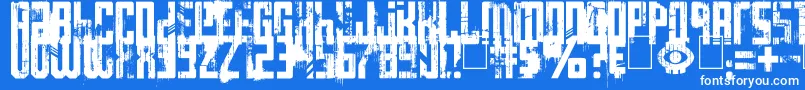 More about Big Bro s Watch Font Big Bro s Watch Font – White Fonts on Blue Background