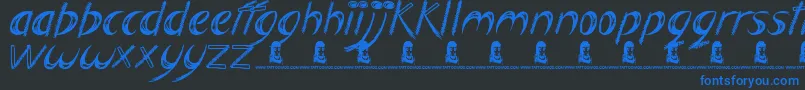 Lisätietoja Big Easy-fontista Big Easy-fontti – siniset fontit mustalla taustalla