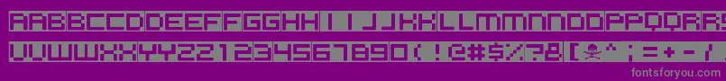 BIG GIPSY BRO Font – Gray Fonts on Purple Background
