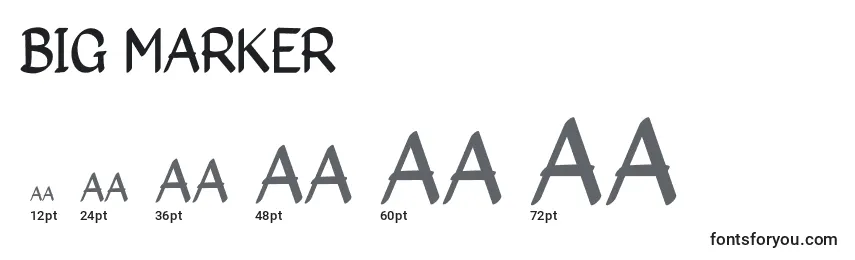 Big Marker Font Sizes