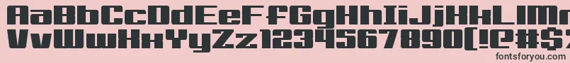 フォントBig Old Boldy – ピンクの背景に黒い文字