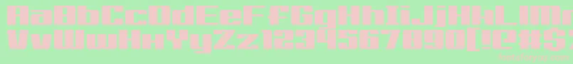 Big Old Boldy Font – Pink Fonts on Green Background