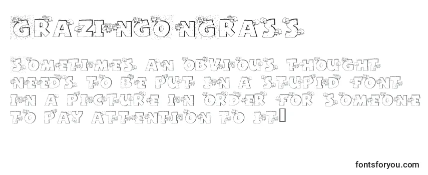 Обзор шрифта GrazingOnGrass