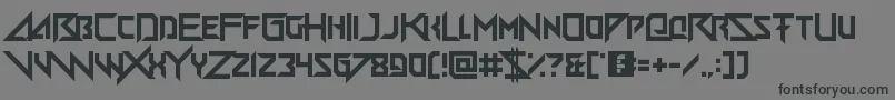 Big Quicksand Font – Black Fonts on Gray Background