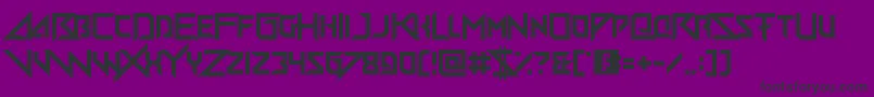 Big Quicksand Font – Black Fonts on Purple Background