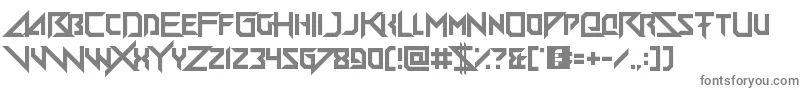 Big Quicksand-fontti – harmaat kirjasimet valkoisella taustalla