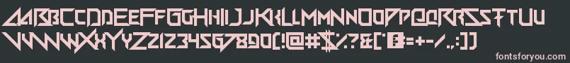 Big Quicksand Font – Pink Fonts on Black Background