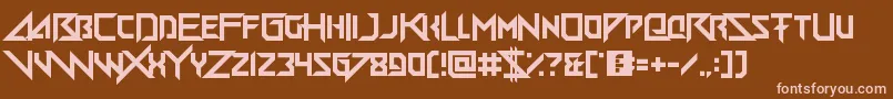 Big Quicksand Font – Pink Fonts on Brown Background