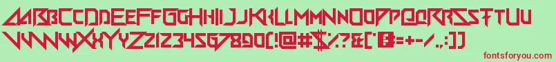 Big Quicksand Font – Red Fonts on Green Background